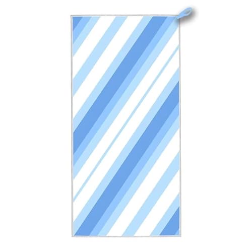 Strandtuch XXL, 180 x 90 cm Mikrofaser Handtuch mit Tasche, Schnell Trocknend, Leicht, Sandfrei Strandtuch, Mikrofaser Strandhandtuch Groß für Strand Reise Urlaub Schwimmen Camping, (Streifen) G-80 von ADCCAT