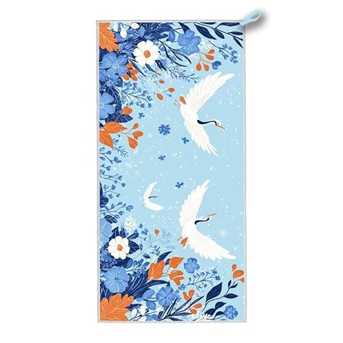Strandtuch XXL, 180 x 90 cm Mikrofaser Handtuch mit Tasche, Schnell Trocknend, Leicht, Sandfrei Strandtuch, Mikrofaser Strandhandtuch Groß für Strand Reise Urlaub Schwimmen Camping Sport, (Tier) G-28 von ADCCAT
