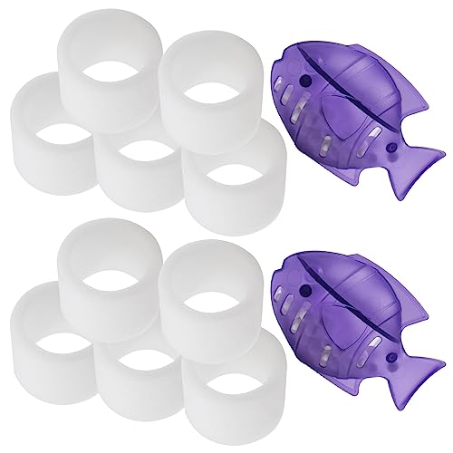 Top-Fill Luftbefeuchter-Ersatzfilter, kompatibel mit Levoit Dual150 Dual200S Classic160 Classic300(S) LV600S LV600HH OasisMist450S OasisMist600S Superior 6000S – 10 Filter und 2 saubere Fische von ADDFRESH