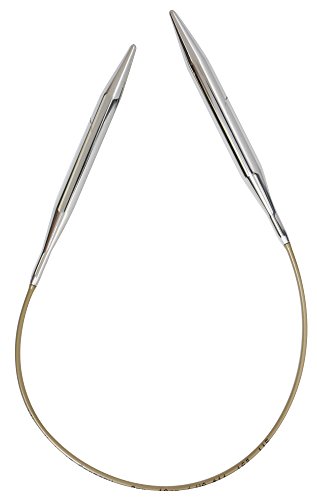 Addi AD1057040-8.00 Rundstricknadel, Metal, Gold, 8 mm von Addi