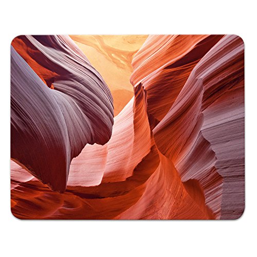 Addies Mousepad ANTELOPE CANYON Nationalpark-04, schönes Mauspad Motiv in feiner Cellophan Geschenk-Verpackung mit Kautschuk Untermaterial, 240x190mm von addies