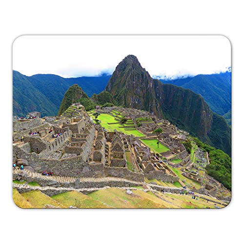 Addies Mousepad 'Machu Picchu' schönes Mauspad in feiner Cellophan Geschenk-Verpackung mit Kautschuk Untermaterial - MP05 von ADDIES