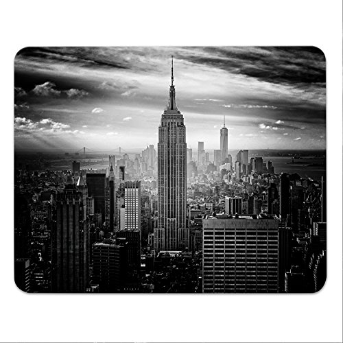 Addies Mousepad NEW YORK, schönes Mauspad Motiv in feiner Cellophan Geschenk-Verpackung mit Kautschuk Untermaterial, 240x190mm - Motiv-04 von addies