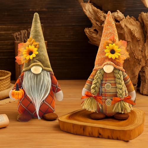 ADDLIVE Herbstdeko Wichtel, 2 Stück Herbst Deko Wichtel, W-ichtel Herbst Deko mit Ahornblatt KürbisDeko, Erntedankfest Plüsch Ornament, Geschenk für Thanksgiving, Neujahr, Weihnachtsdeko ADDLIVE Herbstdeko Wichtel, 2 Stück Herbst Deko Wichtel, W-ichtel Herbst Deko mit Ahornblatt KürbisDeko, Erntedankfest Plüsch Ornament, Geschenk für Thanksgiving, Neujahr, Weihnachtsdeko von ADDLIVE
