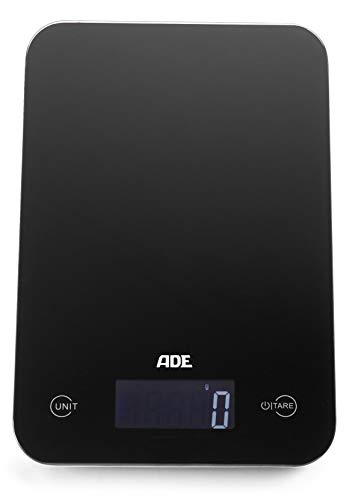 ADE Slim digitale Küchenwaage (Farbe: schwarz) von ADE