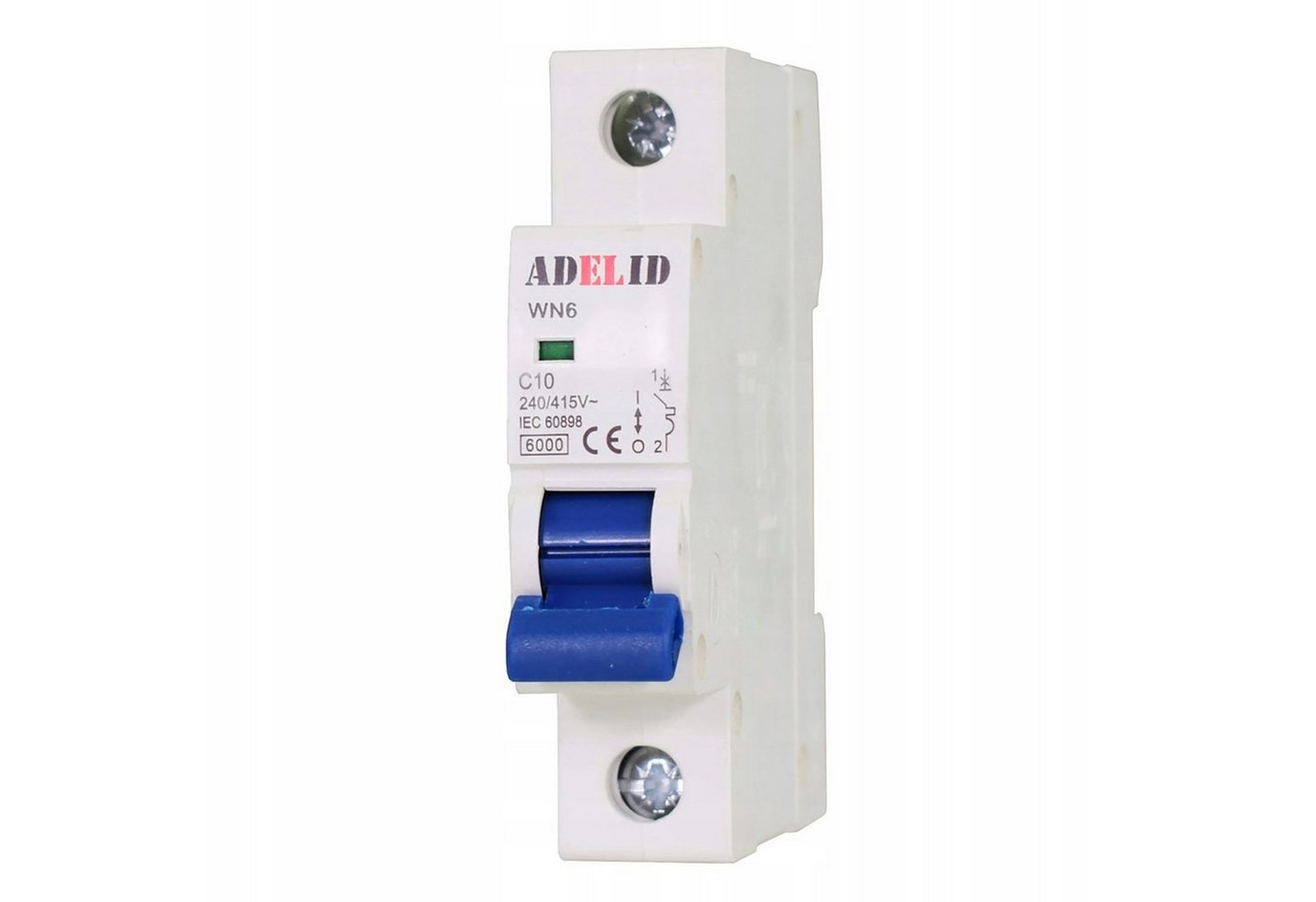 ADELID Schalter, LS-Schalter Leitungsschutzschalter 1-polig C 10A 230/400V AC ADELID Schalter, LS-Schalter Leitungsschutzschalter 1-polig C 10A 230/400V AC von ADELID