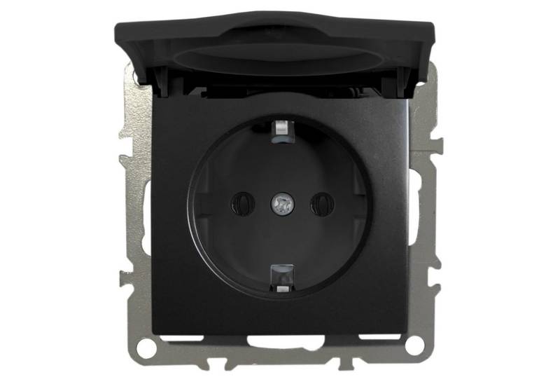 ADELID Schalter, Schuko Unterputz Schutzkontakt-Steckdose 1-Fach 16A 220-250V Deckel von ADELID