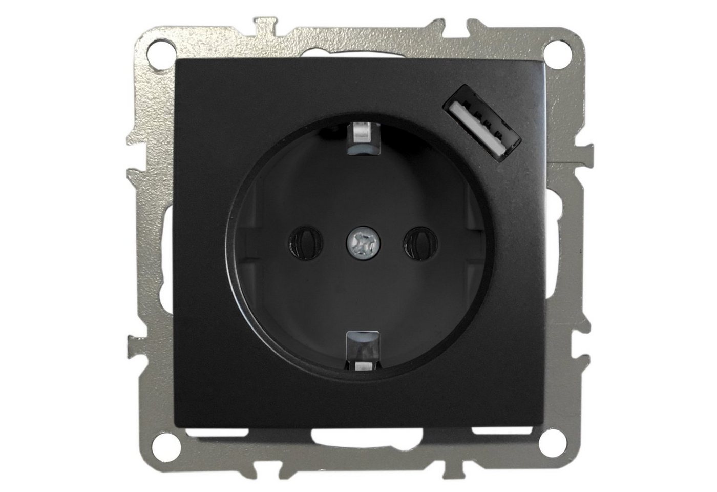 ADELID Schalter, Schuko Unterputz Schutzkontakt-Steckdose 1-Fach 16A 220-250V USB 5V 1A ADELID Schalter, Schuko Unterputz Schutzkontakt-Steckdose 1-Fach 16A 220-250V USB 5V 1A von ADELID