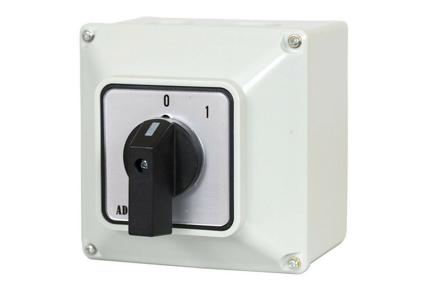 ADELID Schalter, Universal-Nockenschalter 0-1 25A 230/400V 1 Phase 2 Positionen IP65 ADELID Schalter, Universal-Nockenschalter 0-1 25A 230/400V 1 Phase 2 Positionen IP65 von ADELID