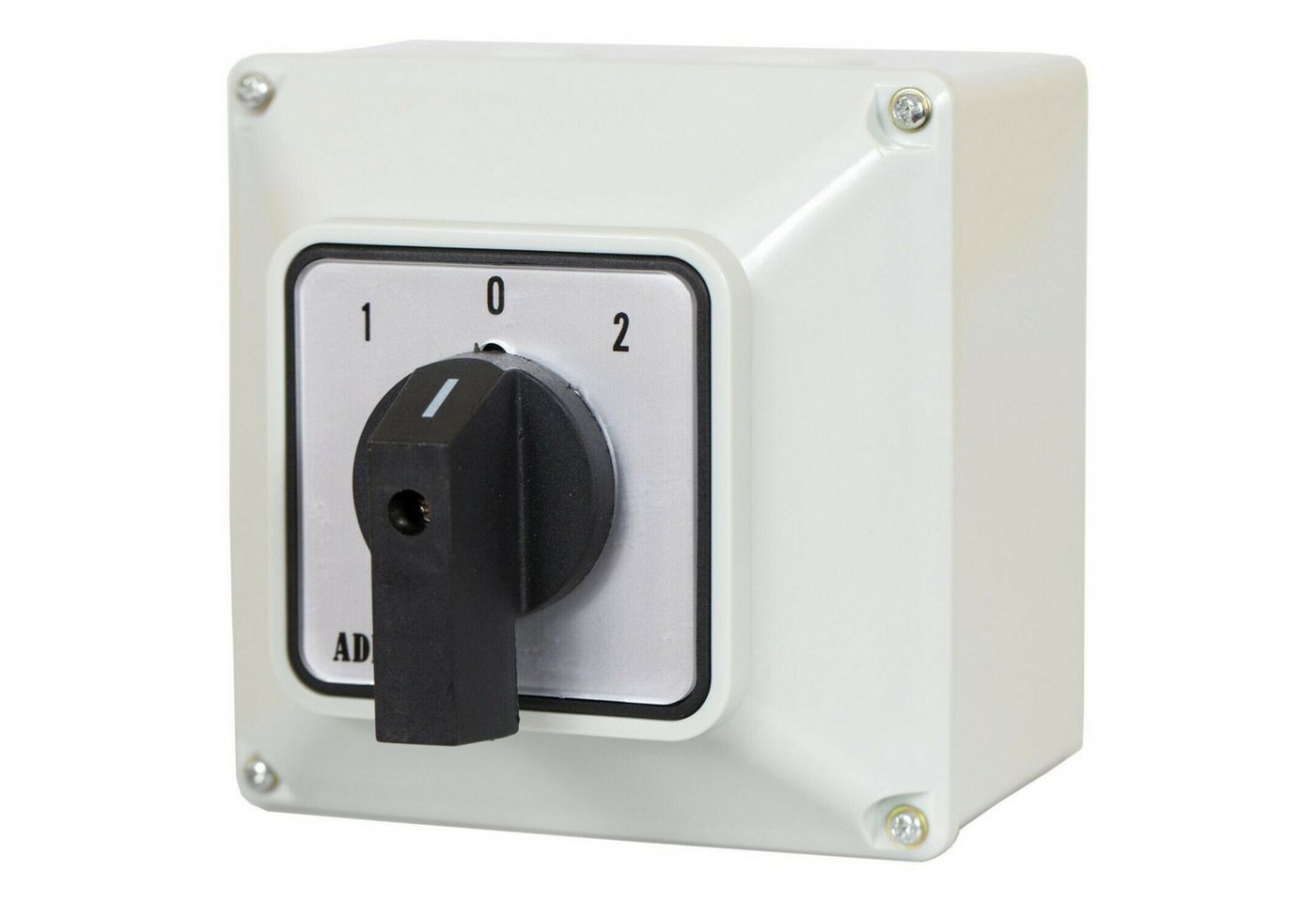 ADELID Schalter, Universal-Nockenschalter 1-0-2 Drehschalter im Gehäuse 25A 230/400V 3 Phasen 3 Positionen IP65 von ADELID