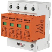 Berspannungsableiter b+c (T1+T2) 4-polig für 1000V dc 60kA pv Photovoltaik DIN-Schienenmontage von ADELID