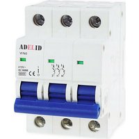 Adelid - LS-Schalter Leitungsschutzschalter Sicherungsautomat 3-polig c 20A 230/400V ac von ADELID