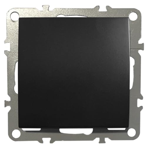 Schalter Ein-/Ausschalter Lichtschalter Unterputz 220-250V 10A Schwarz Matt von ADELID