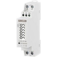 Adelid - Wechselstromzähler din Hutschiene digital lcd mid 1-Phase S0 Interface Signalleuchte 5(32)A von ADELID