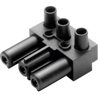 Adels-Contact 165063 Netz-Steckverbinder ac Buchse, gewinkelt Gesamtpolzahl: 2 + pe 16 a Schwarz 1 s von ADELS CONTACT