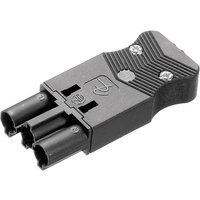 Adels Contact - Adels-Contact 18044 Netz-Steckverbinder ac Stecker, gerade Gesamtpolzahl: 2 + pe 16 a Schwarz 1 St. von ADELS CONTACT