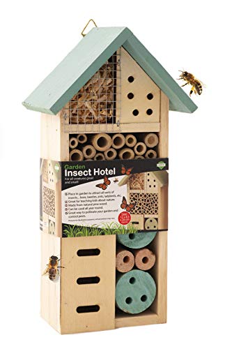 ADEPTNA Insektenhotel aus Holz, für alle Kreaturen, groß und klein – Nest Home für Bienen, Käfer, Ameisen, Marienkäfer und alle Arten von Insekten von ADEPTNA