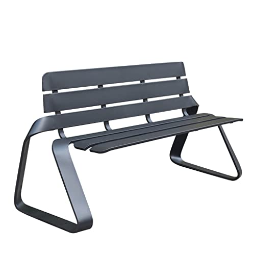ADERFETBI Bank für den Außenbereich, Garten, Terrasse, Outdoor, Garten, Freizeit, Bank, Park, Sitz, Strandstuhl, aus Metall, Gusseisen, Rahmen, Bank, Haus, kreativ, Dekoration, Bank, Außen (A) von ADERFETBI