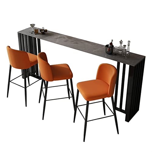 ADERFETBI Bartisch Nordic Bar Counter Count Light Luxury Home Tisch High Tisch gegen Balkon Wand Wohnzimmer Zähler ohne Stühle Bar Küche (120 x 40 x 105 cm) von ADERFETBI