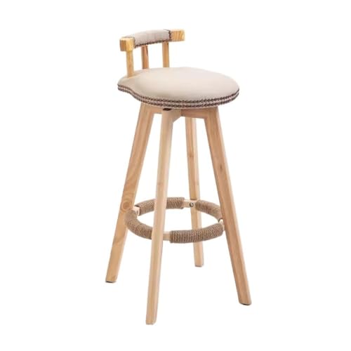 ADERFETBI Hoher Küchenhocker, Barhocker mit Rückenlehne für Geschäfte, Barstuhl aus Massivholz, einfach für zu Hause, Bankette ADERFETBI Hoher Küchenhocker, Barhocker mit Rückenlehne für Geschäfte, Barstuhl aus Massivholz, einfach für zu Hause, Bankette von ADERFETBI