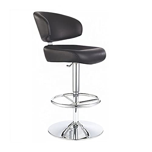 ADERFETBI Hoher Küchenhocker, nordischer Barstuhl, Küchenhocker, kann angehoben und gedreht werden, Hochstuhl, Theke, Kunststuhl aus Leder vorne und hinten, Barhocker ADERFETBI Hoher Küchenhocker, nordischer Barstuhl, Küchenhocker, kann angehoben und gedreht werden, Hochstuhl, Theke, Kunststuhl aus Leder vorne und hinten, Barhocker von ADERFETBI