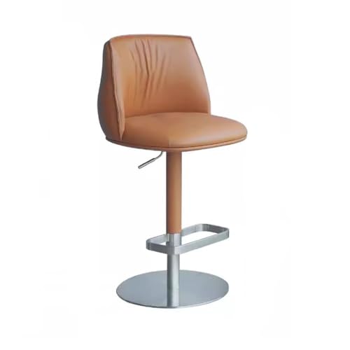 ADERFETBI Hoher Küchenstuhl, Barstuhl mit Rückenlehne, einfach und modern, Sitzerhöhung für zu Hause, Hochstuhl für den Schreibtisch vorne mit Inselbänken (B) von ADERFETBI