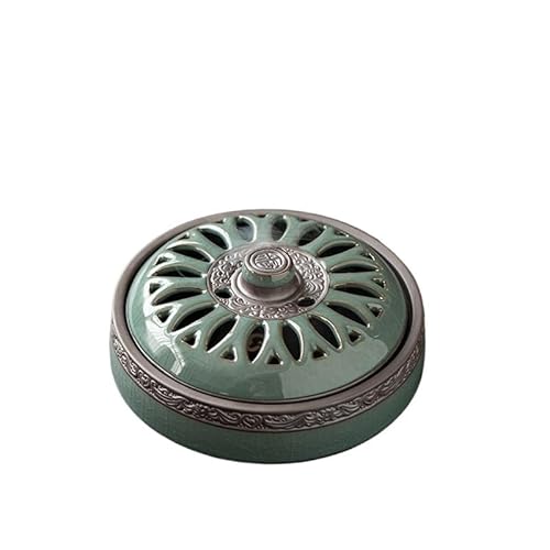 ADERFETBI Räucherstäbchenhalter Keramik Räuchergefäß mit Deckel Meditationsraum Räuchergefäß Zuhause Räucherbox Wohnzimmer Teller Räuchergefäß Kegel Bakhoor ADERFETBI Räucherstäbchenhalter Keramik Räuchergefäß mit Deckel Meditationsraum Räuchergefäß Zuhause Räucherbox Wohnzimmer Teller Räuchergefäß Kegel Bakhoor von ADERFETBI