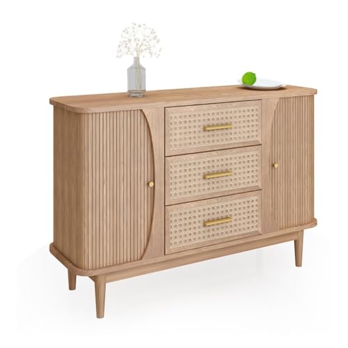 ADERFETBI Sideboard Holz Sideboards Eingang Vitrinen Wohnzimmer Aufbewahrungsmöbel Küche Speisekammer Schränke Schrank von ADERFETBI