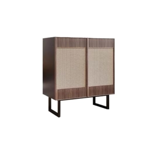 ADERFETBI Sideboard aus Rattan, Massivholz, Buffetmöbel, einfache und moderne Aufbewahrungsmöbel für Badezimmer, Weinschrank für zu Hause, Sideboards (B) von ADERFETBI
