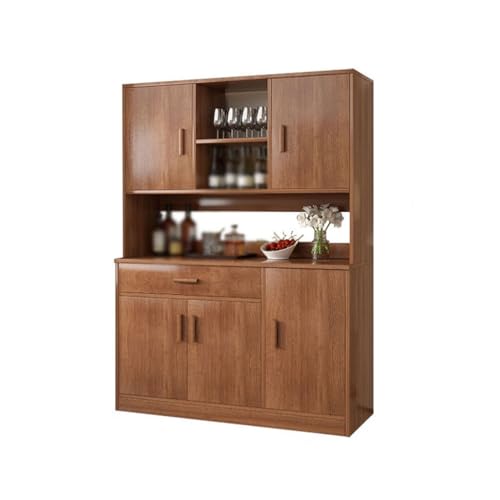 ADERFETBI Weinschrank, Weinschrank, Wandschrank für Wohnzimmer, Teeschrank, Aufbewahrungsschrank für Küche, einfach, Sideboard, Weinregal (A-100 cm) von ADERFETBI