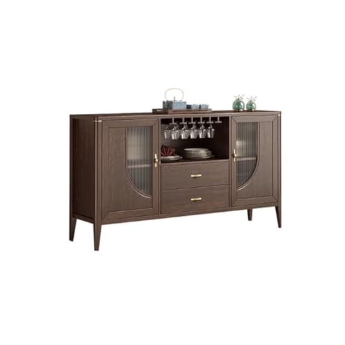 ADERFETBI Weinschrank, chinesischer Weinschrank, Aufbewahrungsregal für die Küche, an der Wand montiert, seitlicher Aufbewahrungsschrank für Restaurant, Weinregal (S160 cm) von ADERFETBI