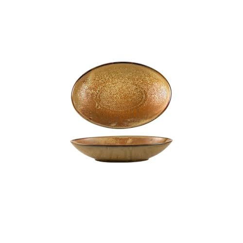ADERFETBI Wiederverwendbare Teller, kreativ, oval, Keramik, Fischteller, Haushalt, gedämpftes Fischteller, Hotel, japanischer Speiseteller, Speiseteller (B) von ADERFETBI