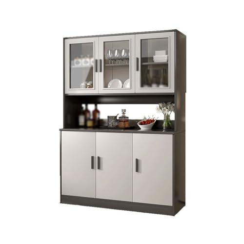 Barschrank Weinschrank Wohnzimmer Wandschrank Teeschrank Einzelhaus Küche Schließfächer Sideboard Bar Kabinett(B-120cm) von ADERFETBI
