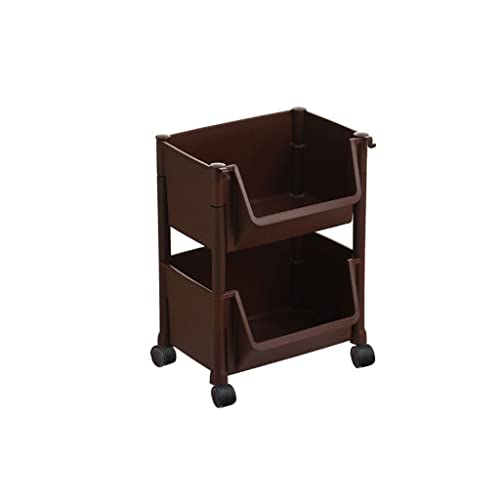 Küchen Organizer Haushaltsboden-zu-Decke-Mehrschicht-Gemüseregal Küchenregal for den täglichen Bedarf Gemüse- und Obstregal Lagerregal(2 Floors) von ADERFETBI