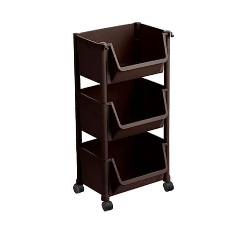 Küchen Organizer Haushaltsboden-zu-Decke-Mehrschicht-Gemüseregal Küchenregal for den täglichen Bedarf Gemüse- und Obstregal Lagerregal(3 Floors) von ADERFETBI