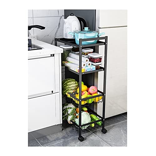 Küchen Organizer Kitchen Gap Storage Rack Multi-Layer Trolley Obst- und Gemüseregal Schmales Kühlschrank-Gap-Lagerregal Lagerregal(C) von ADERFETBI