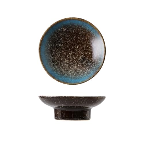 Platten Hause Keramik Gewürz Teller Chinesische Snackplatte Wohnzimmer Plätzchen Geeignet für Kuchen Desserts, Salate, Dips, Snacks, Beilagen Dessertteller(B) von ADERFETBI