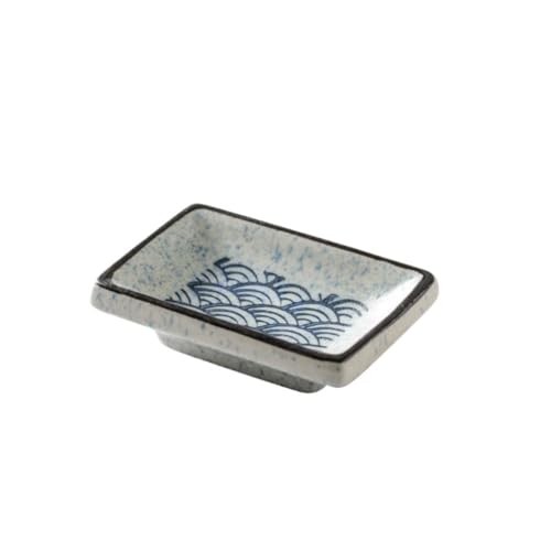 Platten Home Keramik Teller Chinesisch Snackboard Restaurant Miniboard Geeignet für Party, Gemüse, Snacks Dessertteller(B) von ADERFETBI