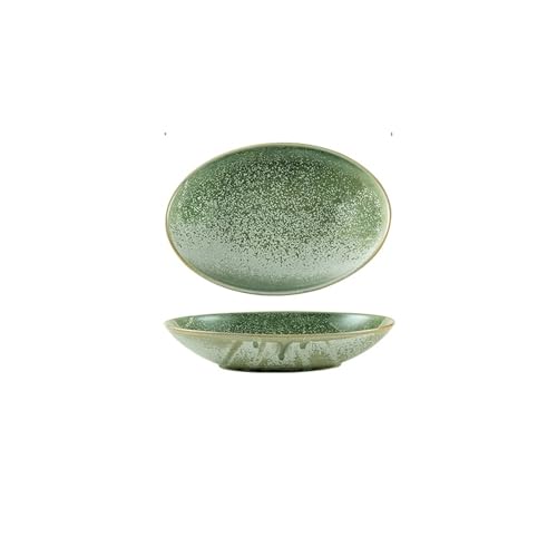 Platten Kreative Keramik Oval Angelplatte Haushalt gedämpft Fischplatte Untertasse Hotel Japanische Speiseplatte Teller Dessertteller(C) von ADERFETBI