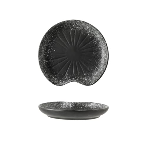 Platten Lotusblatt-Platte Keramik kalte Teller Restaurant Snacks Kalte Teller Ideal für Partys und Unterhaltung Dessertteller(A) von ADERFETBI