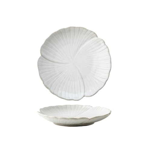 Platten Retro Dessertteller Chinesische Keramik Obstschale Wohnzimmer Plätzchenteller Ideal für Partys und Unterhaltung Dessertteller(A) von ADERFETBI