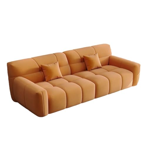 Pouf Sessel Im Freien Cremefarben Sofa Kleine Wohnung Moderne Einfache Süßigkeit Sofa Wohnzimmer Cremefarbe Outdoor Sofa(B,300CM) von ADERFETBI