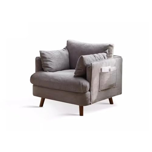 Pouf Sessel Im Freien Retro Kleines Sofa Home Freizeit Sessel Wohnzimmer Einzelsofa Schwamm Gefüllte Moderne Sofa Farbe: Grün, Gelb, Grau. Outdoor Sofa(B) von ADERFETBI