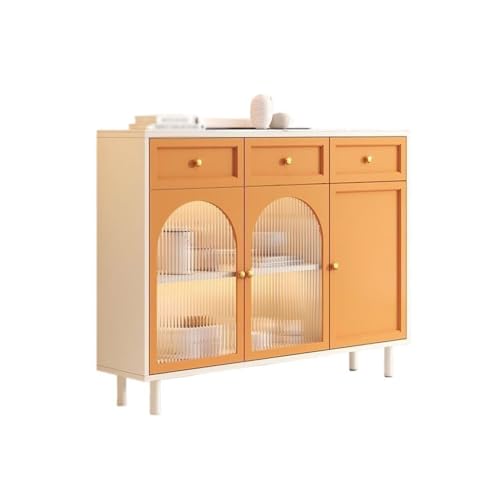 Sideboard Modische Und Schlichte Kommode Im Creme-Stil, Wohnzimmer, Teeschrank, Abstellschrank, Küchenschrank Küchenschrank Küchenschrank (C) von ADERFETBI