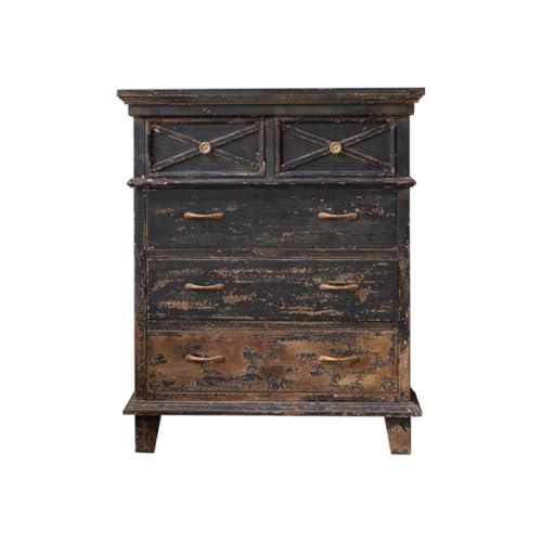 Sideboard Retro Alten Schrank Mit Fünf Schubladen Hotel Bett Und Frühstück Schlafzimmer Wohnzimmer Personalisierte Lagerung Küchenschrank von ADERFETBI