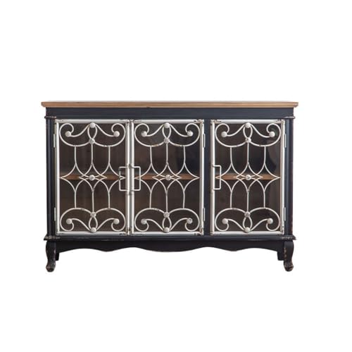 Sideboard Retro Glas Kommode Home Küche Schüssel Schrank Eingang Eisen Eingang Schuhschrank Küchenschrank von ADERFETBI