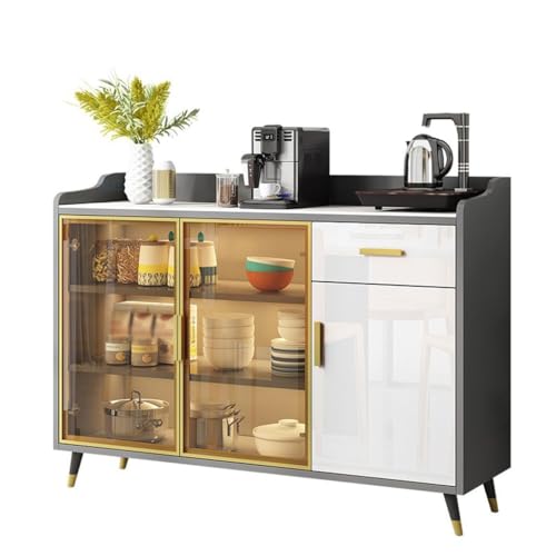Sideboard Rock Board Restaurant Kommode Wohnzimmer Teeschrank Haushaltsgeschirr Aufbewahrungsbox Küche Schrank Küchenschrank Küchenschrank von ADERFETBI
