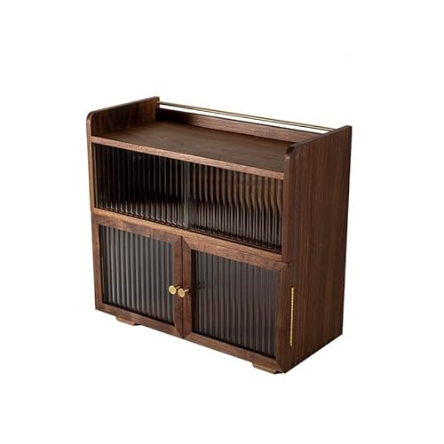 Sideboard Schrank für Küchengeschirr aus Holz, Schrank für Schreibtisch für Wohnzimmer und Schlafzimmer, Esstisch, Schale, Wasserbecher, Kaffeetasse, Box für Teeset Madia(B) von ADERFETBI
