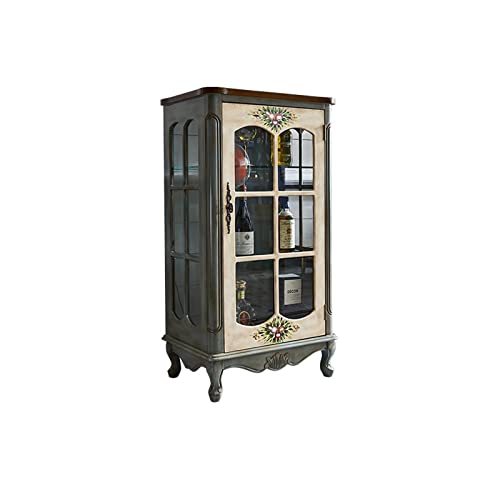 Weinschrank, Landhaus-Weinschrank, Einzeltür, Weinschrank, geeignet für Wohnzimmer, Bar und Küche, Weinregal Weinschrank, Landhaus-Weinschrank, Einzeltür, Weinschrank, geeignet für Wohnzimmer, Bar und Küche, Weinregal von ADERFETBI