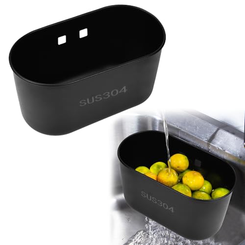 ADERTOS Spülbecken Organizer 304 Edelstahl Spülbecken Caddy Organizer Selbstklebend Waschbecken Organizer mit Klebstoff Schwarz Schwammhalter Organizer Korb Küchen Caddy Halter Bodenloch für Küche ADERTOS Spülbecken Organizer 304 Edelstahl Spülbecken Caddy Organizer Selbstklebend Waschbecken Organizer mit Klebstoff Schwarz Schwammhalter Organizer Korb Küchen Caddy Halter Bodenloch für Küche von ADERTOS